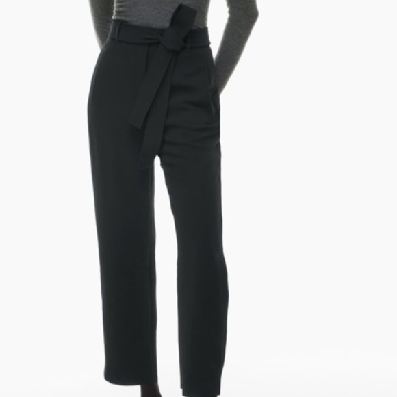 Wilfred Tie Front Pant Size 8 Black - Picture 1 of 5